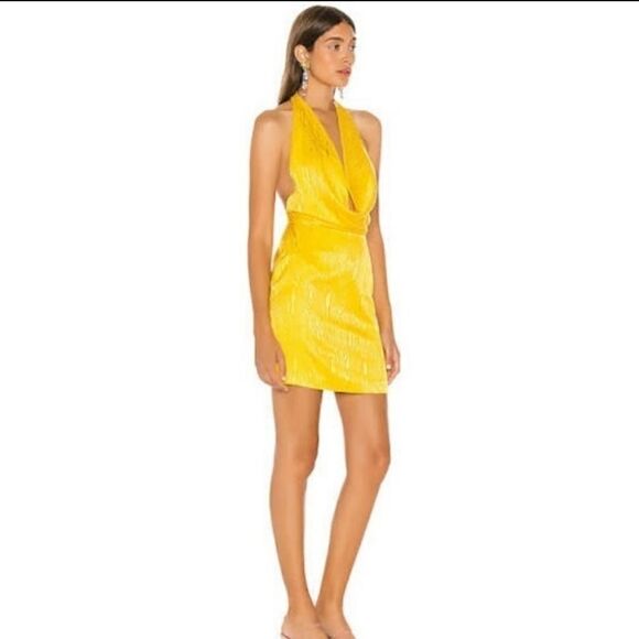 Free people x Ronny Kobo Marisa Halter Mini Dress Size S - Picture 4 of 12